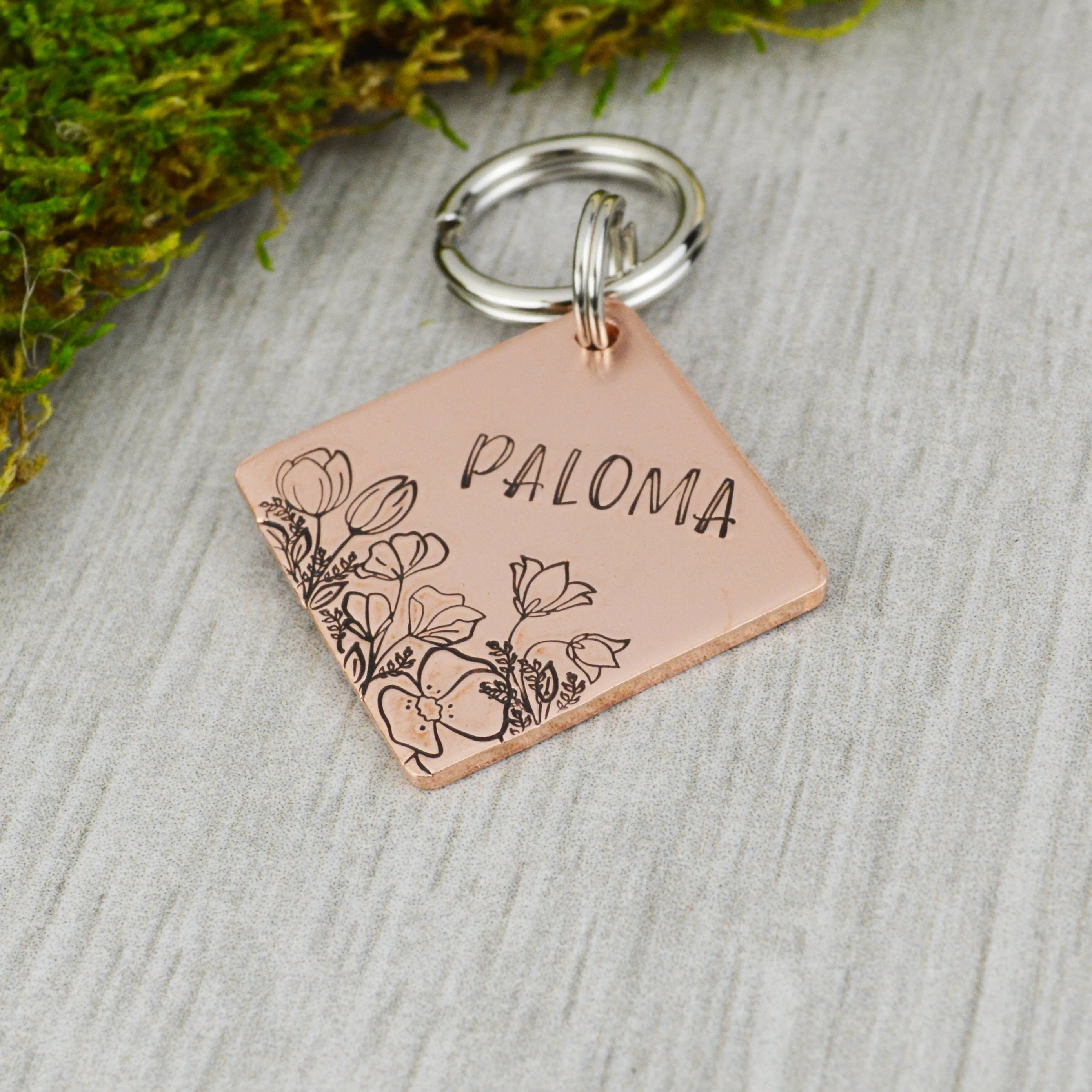 Spring Garden Pet ID Tag
