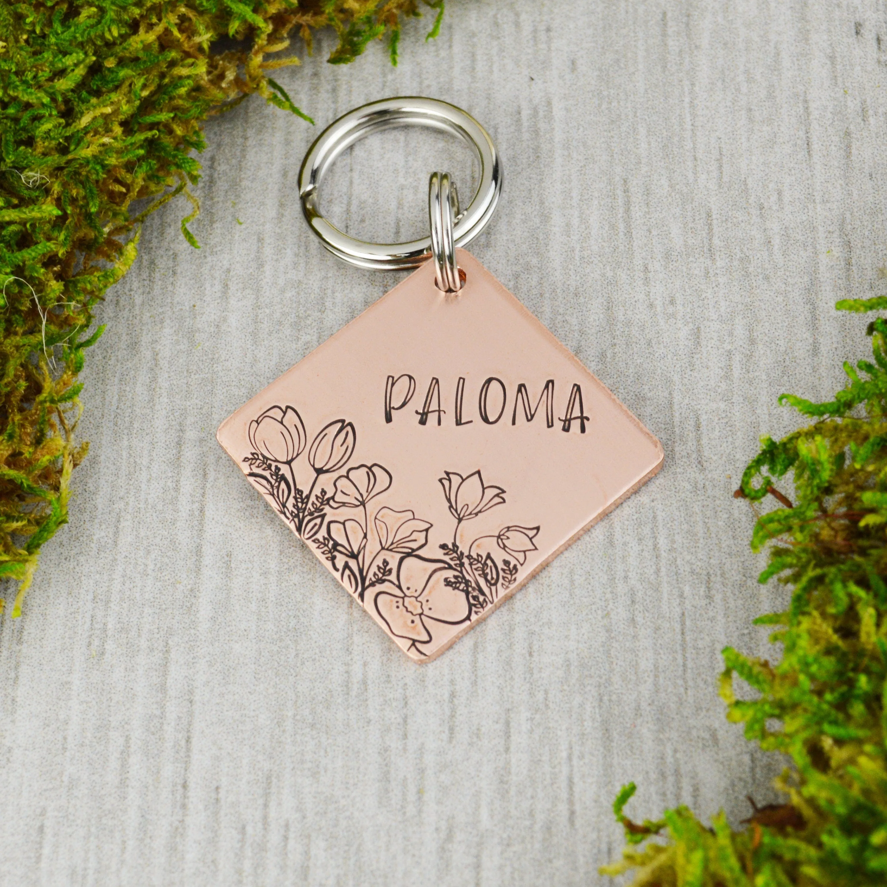 Spring Garden Pet ID Tag
