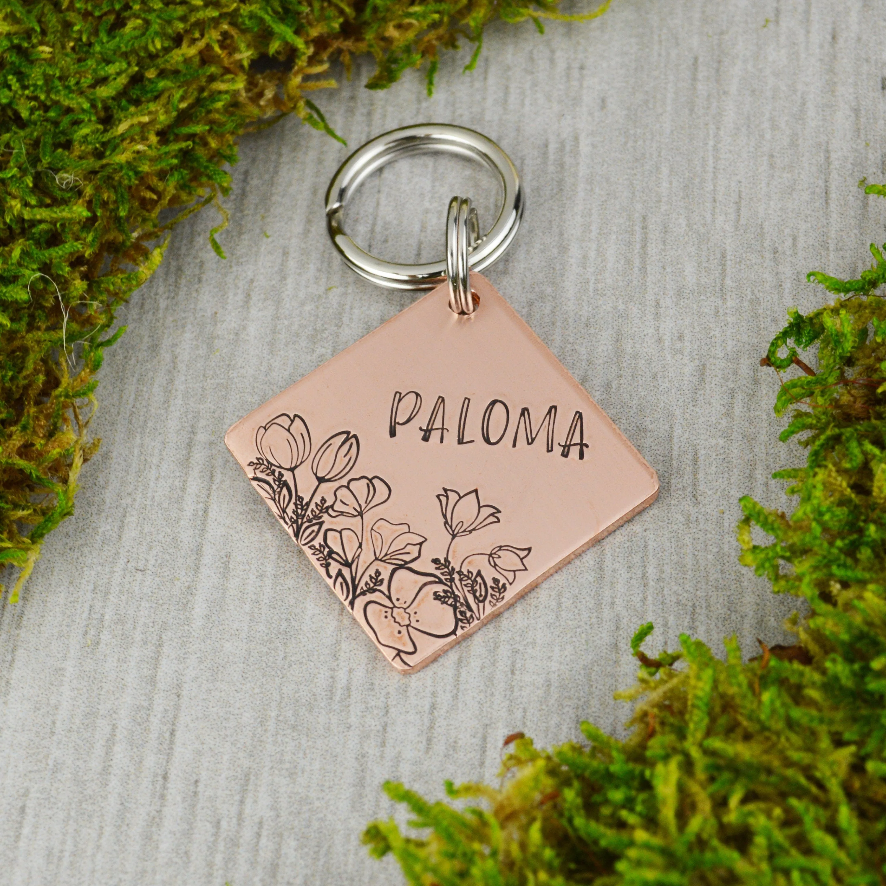 Spring Garden Pet ID Tag