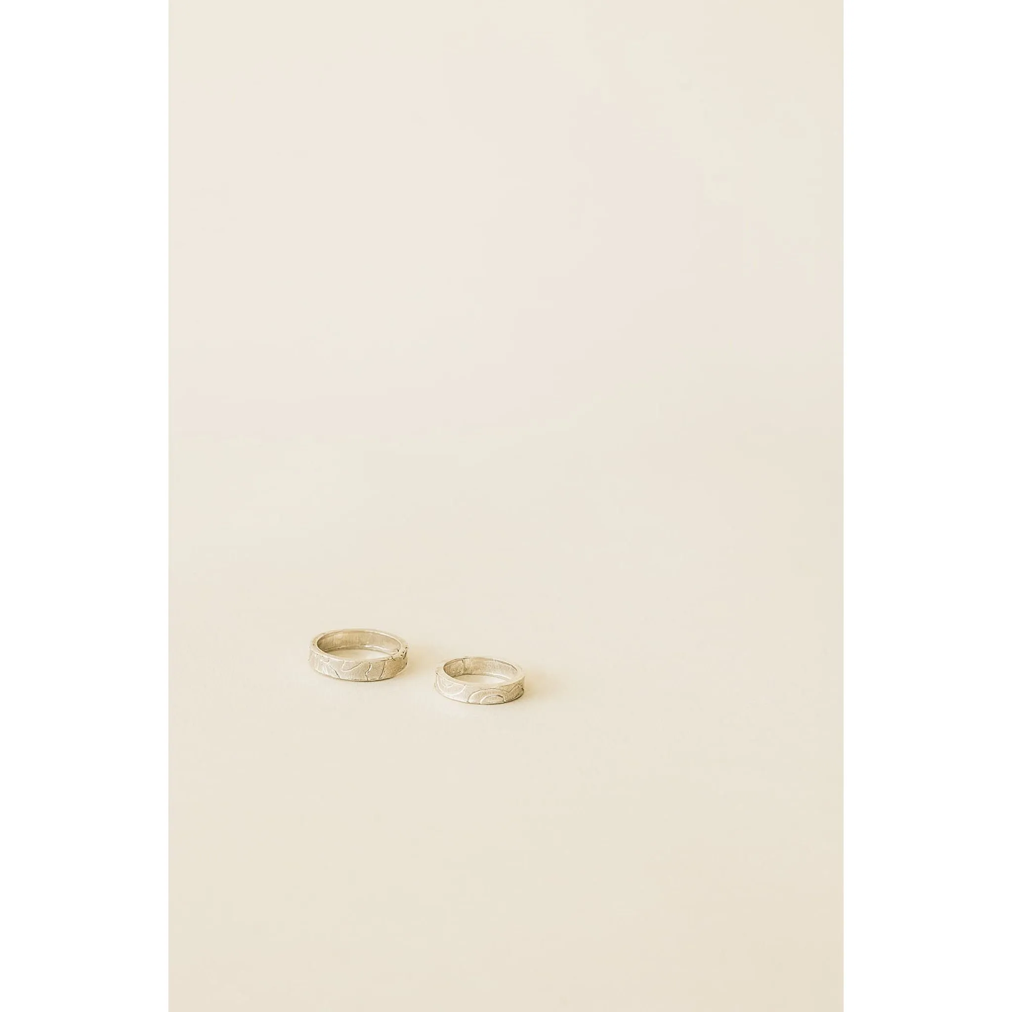 Squiggle Pattern Sterling Silver Ring