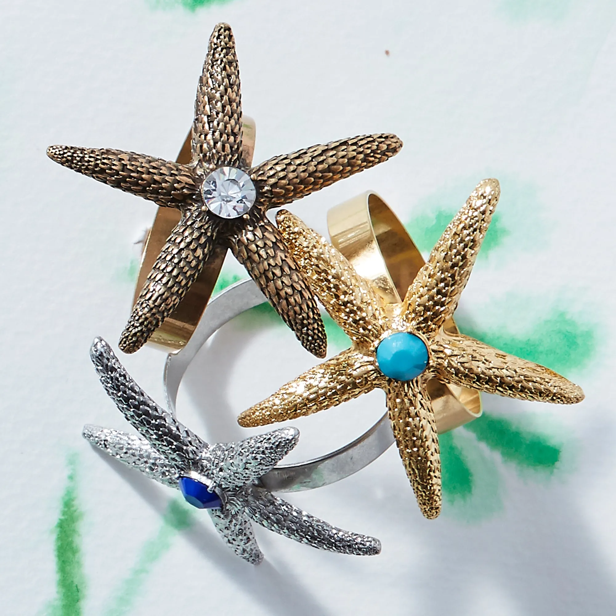 Starfish Skinny Napkin Ring (set of 4)