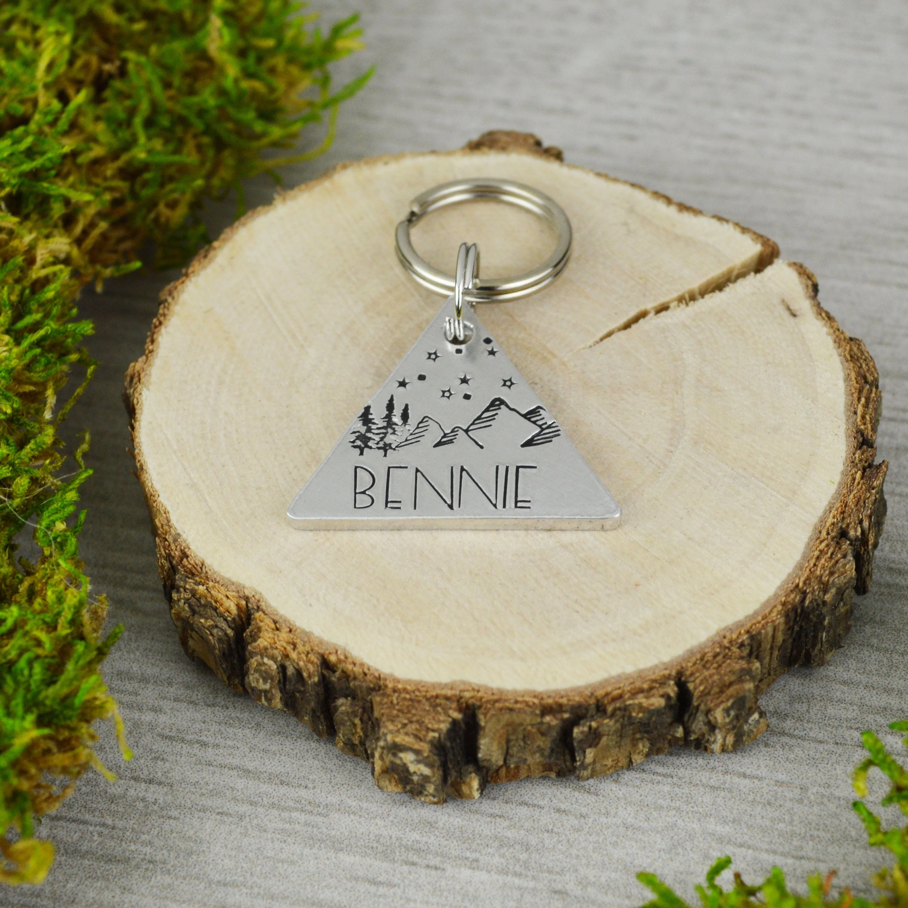 Starry Peaks Pet ID Tag