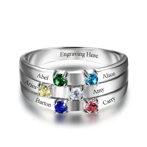 Sterling Silver Family & Friendship Ring