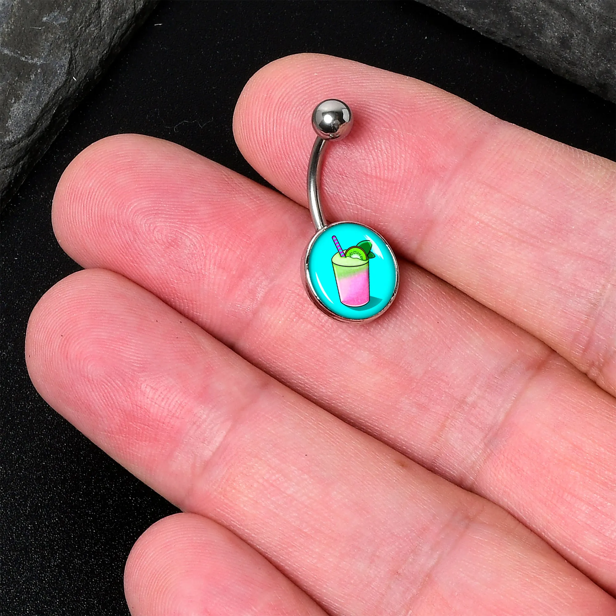 Summer Drink Belly Ring