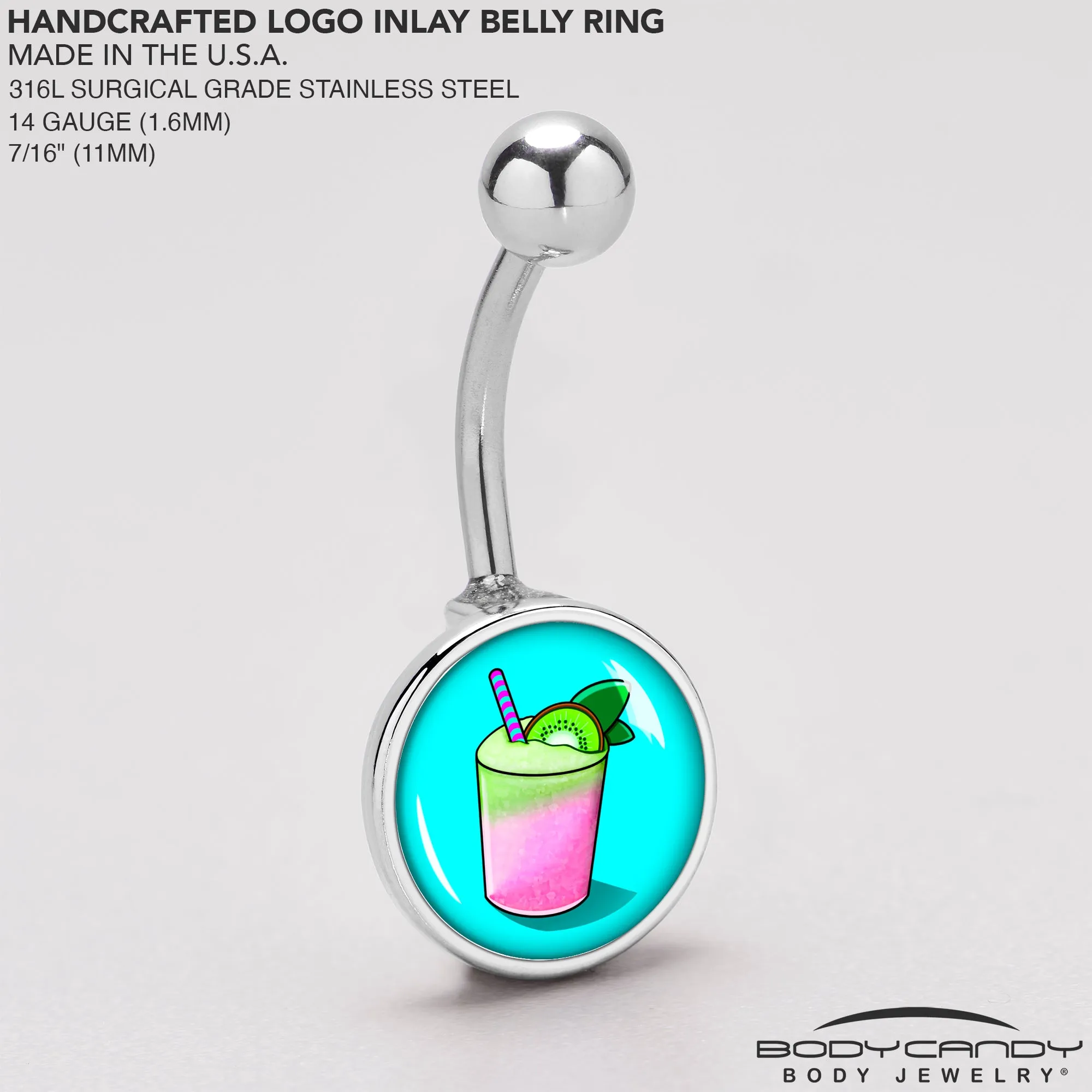 Summer Drink Belly Ring