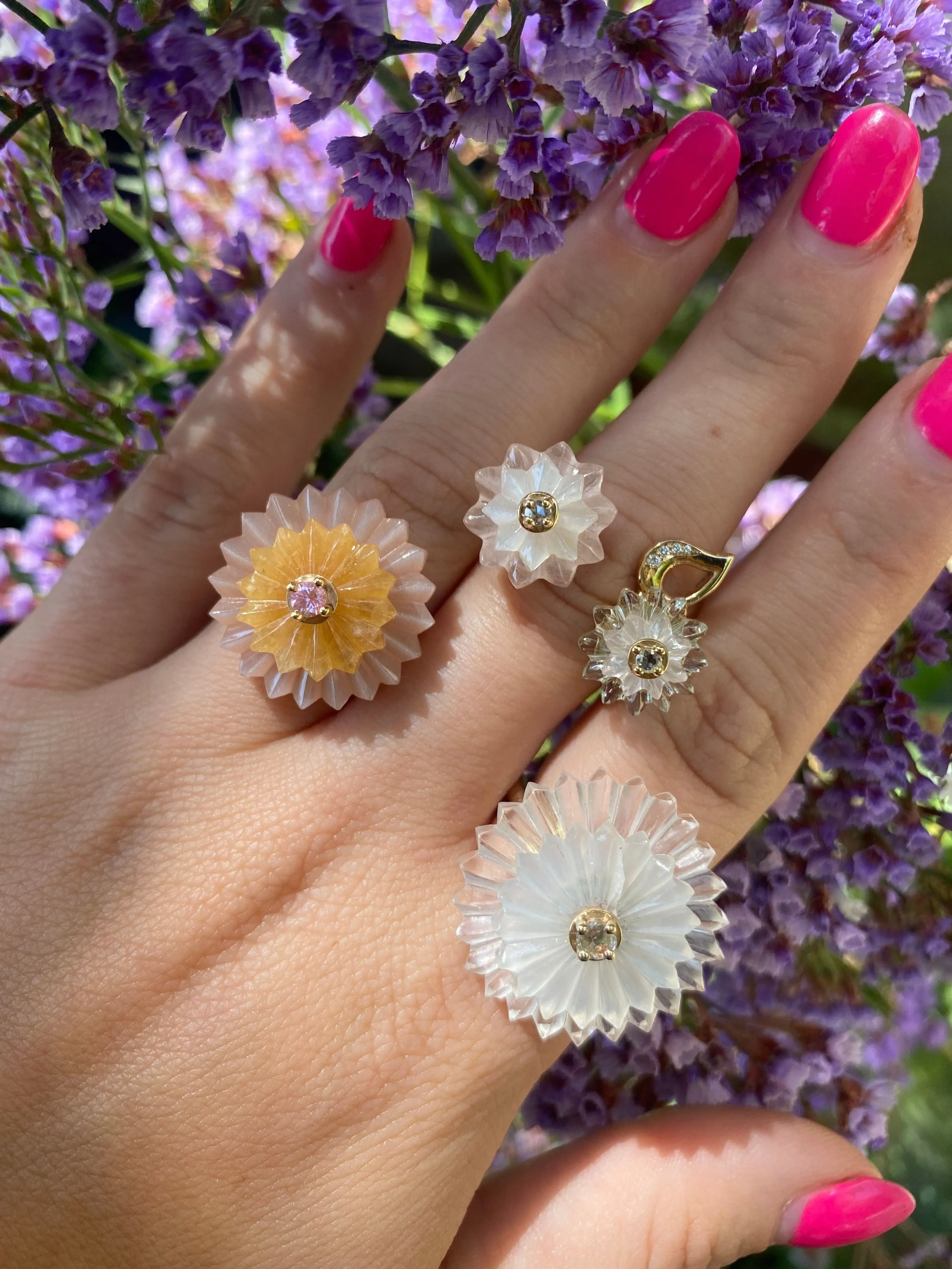 SUMMER SNOW MULTI-STONE RING