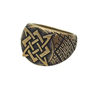 Svarog symbol ring