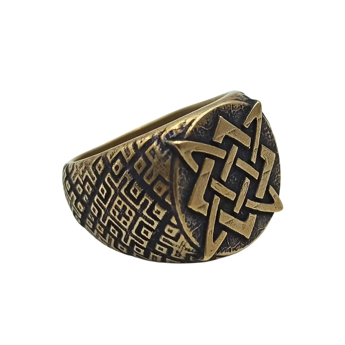 Svarog symbol ring