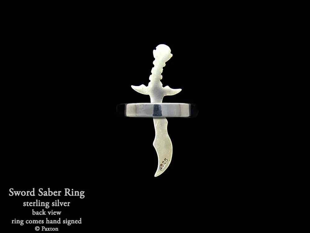 Sword Saber Ring Sterling Silver
