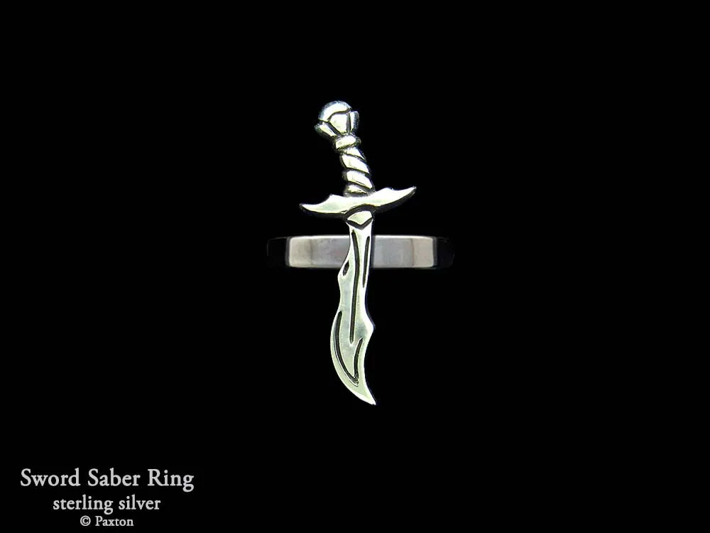 Sword Saber Ring Sterling Silver