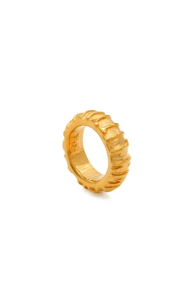 Sylvia Benson MOLW Gold Script Ring