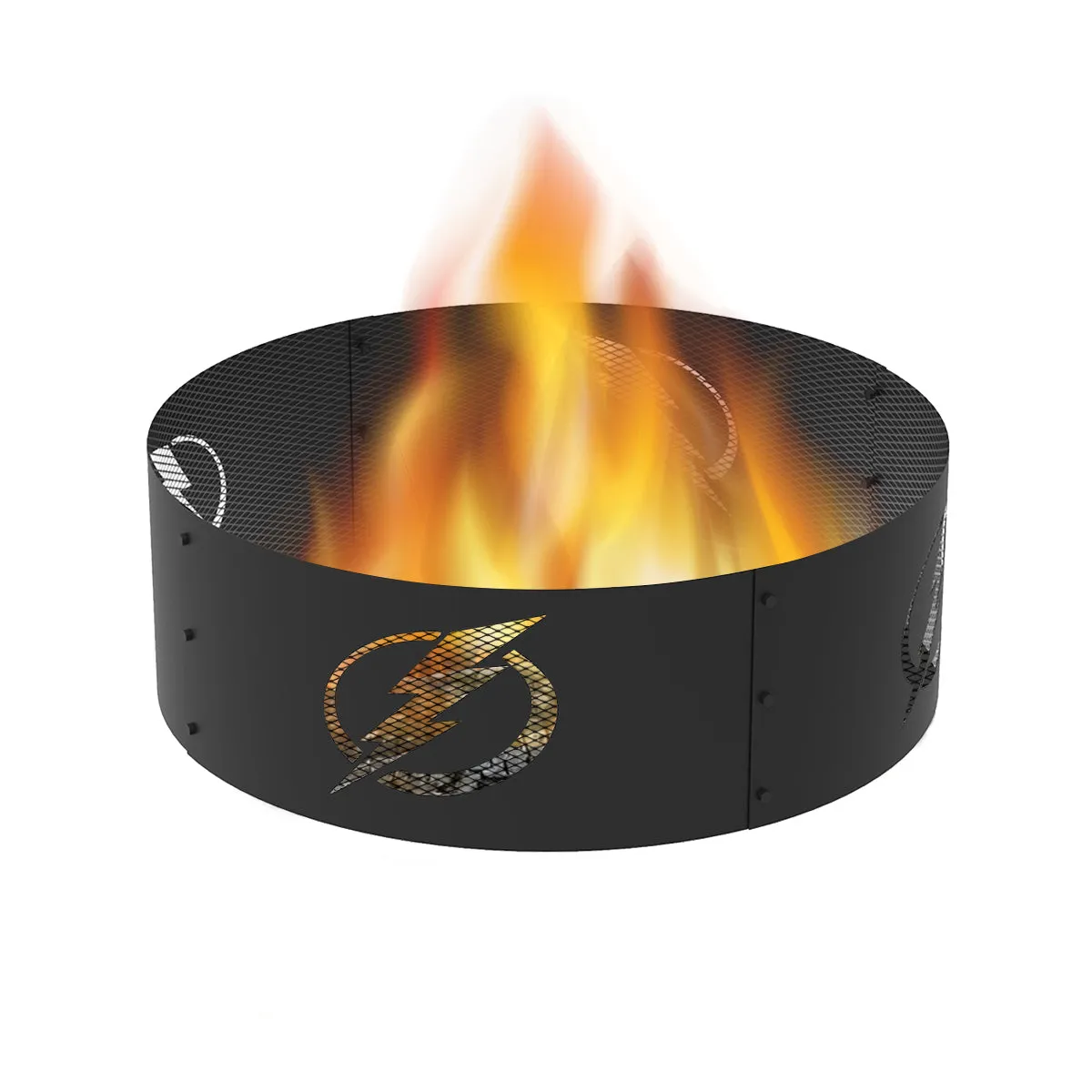 Tampa Bay Lightning 36 in. Round x 12 in. High Decorative Steel Fire Ring