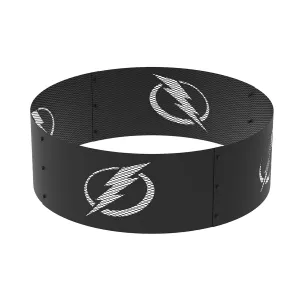 Tampa Bay Lightning 36 in. Round x 12 in. High Decorative Steel Fire Ring