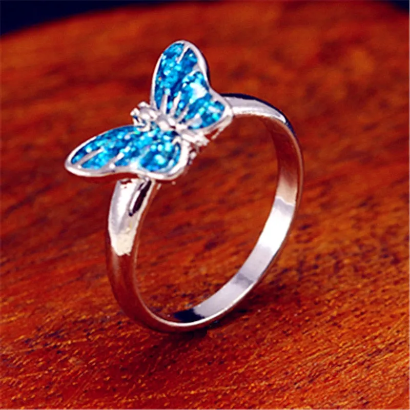 The Opal Butterfly Ring