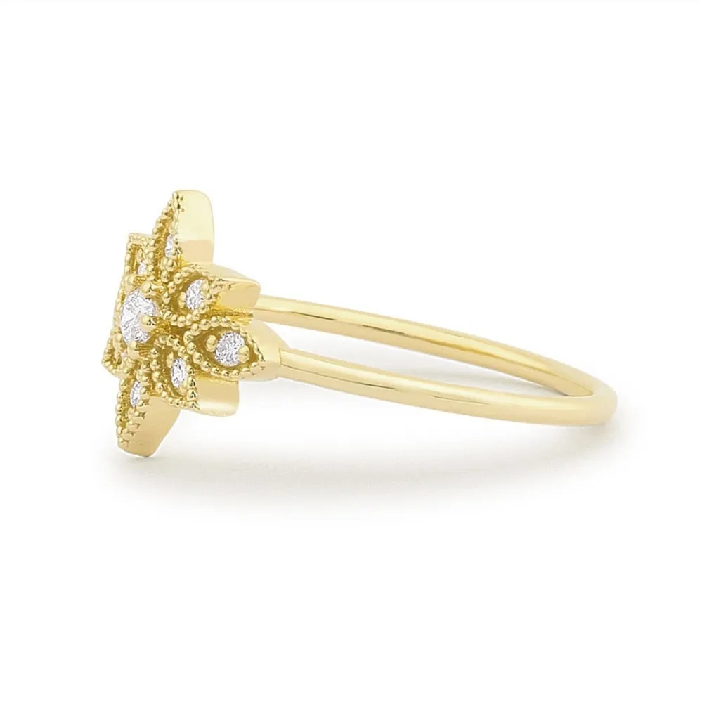 The Snowflake Ties Ring