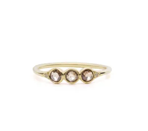 three bezel band champagne