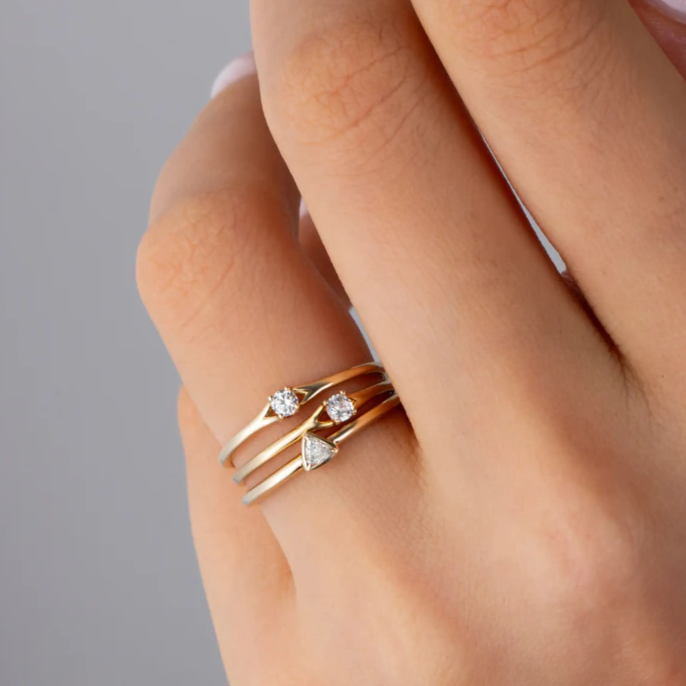 Trillion Ties  | Yellow Gold