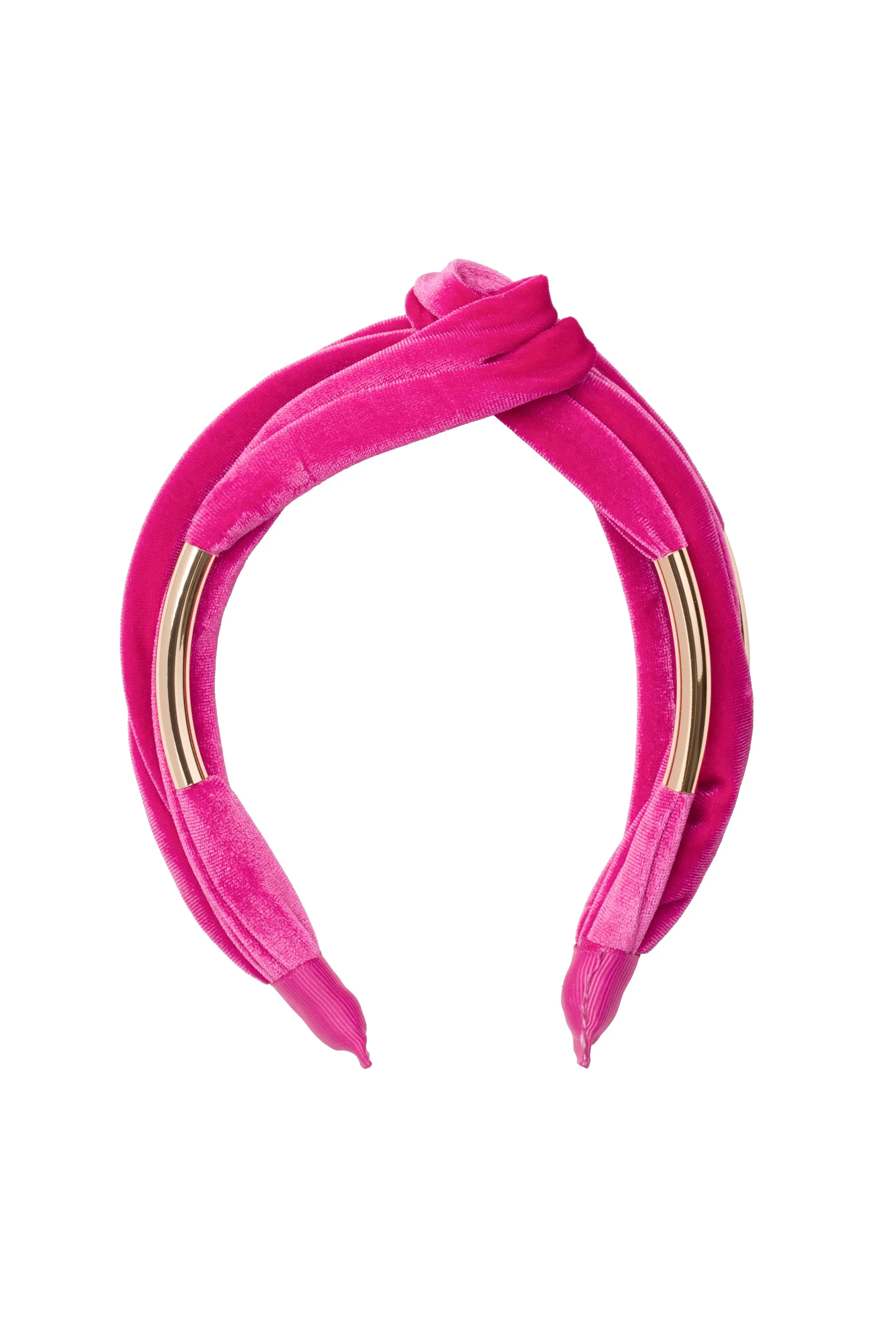 Tubular Headband - Hot Pink Velvet