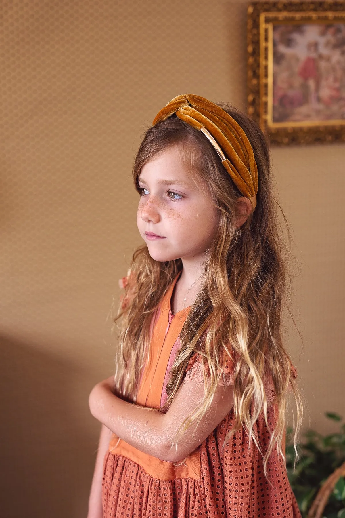 Tubular Headband - Navy Velvet