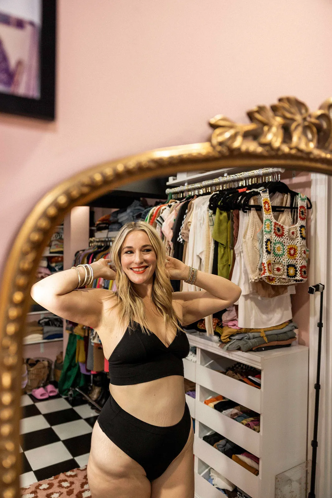 vada winter x discreture longline bralette in black