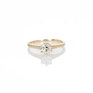 Victorian 0.60 Carat Old European Diamond Solitaire Engagement Ring