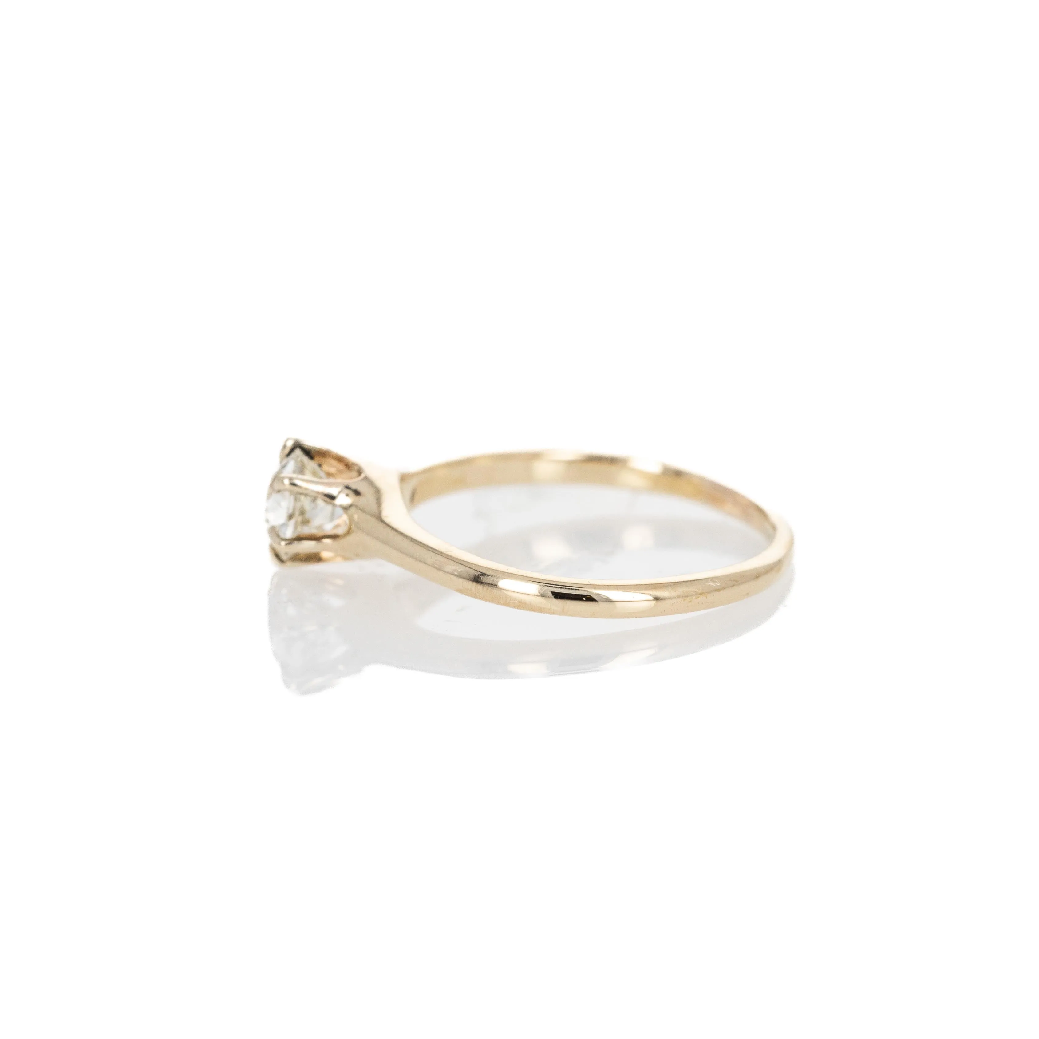 Victorian 0.60 Carat Old European Diamond Solitaire Engagement Ring