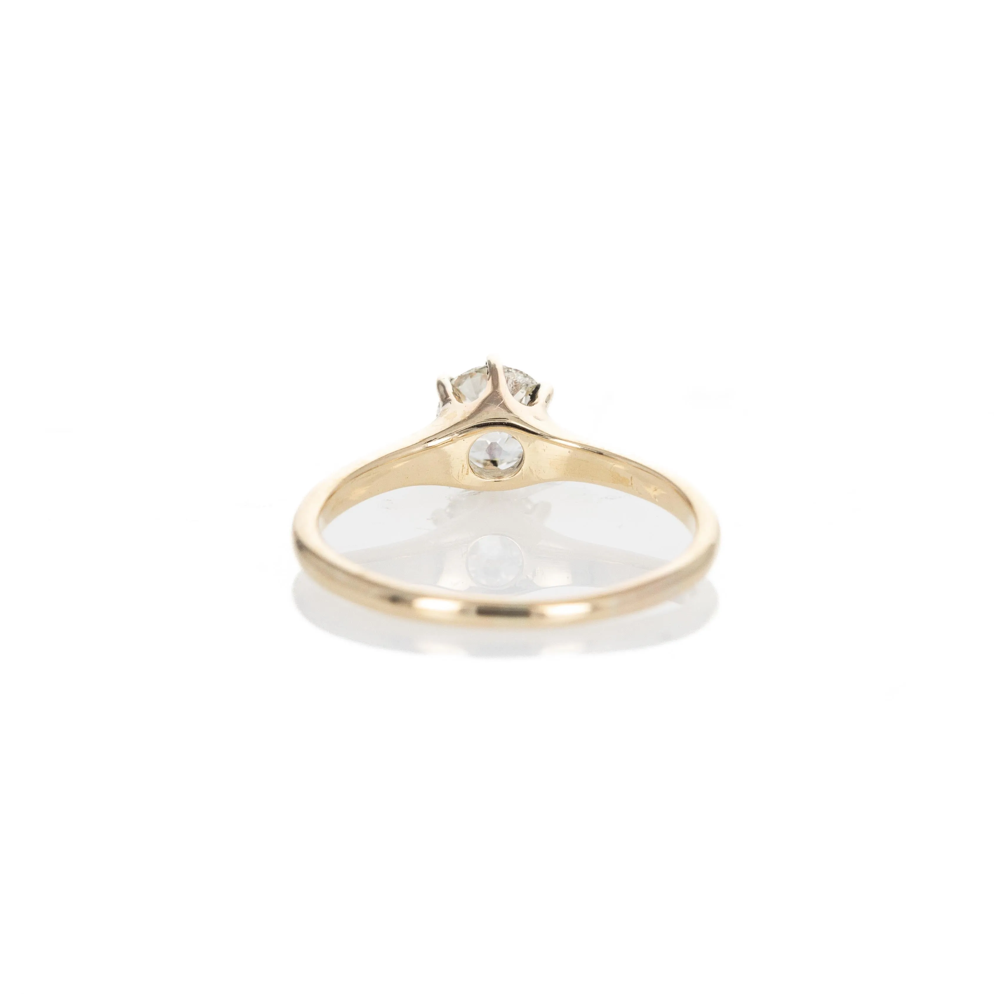 Victorian 0.60 Carat Old European Diamond Solitaire Engagement Ring