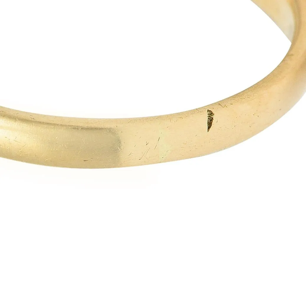 Victorian 1.00 CTW Old European Cut Diamond 14 Karat Yellow Gold Antique Solitaire Engagement Ring