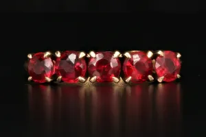 Victorian 10K Yellow Gold 1.5 CTW Garnet Ring