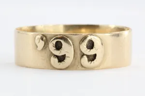 Victorian 14K Gold '99 Date Ring