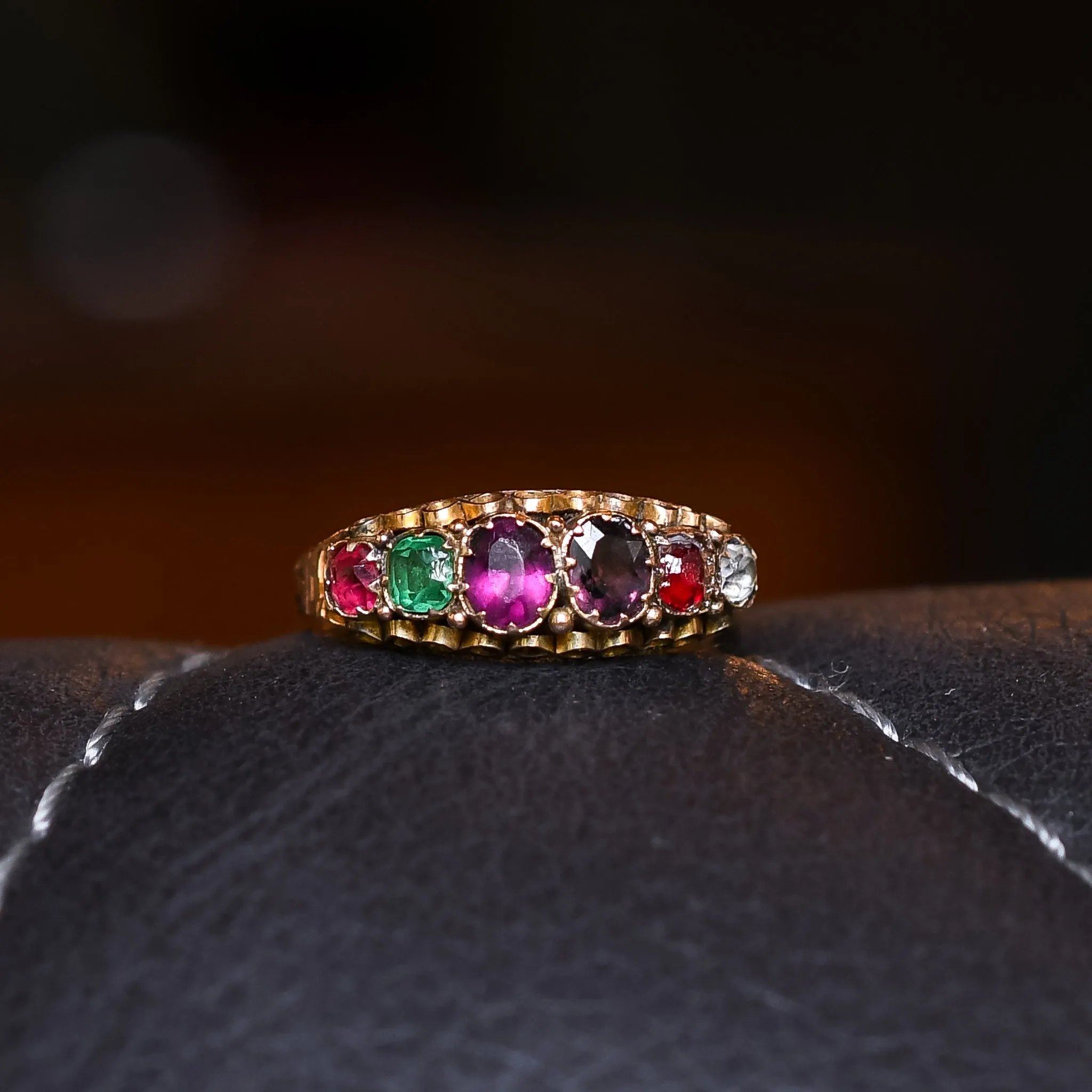 Victorian Acrostic 'Regard' Ring