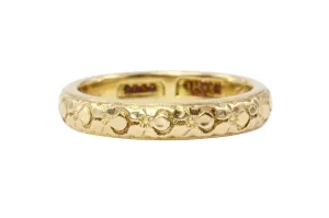 Victorian August 29, 1911 REED 18K Yellow Gold Wedding Band