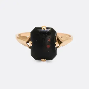 Victorian Bloodstone Cabochon Ring
