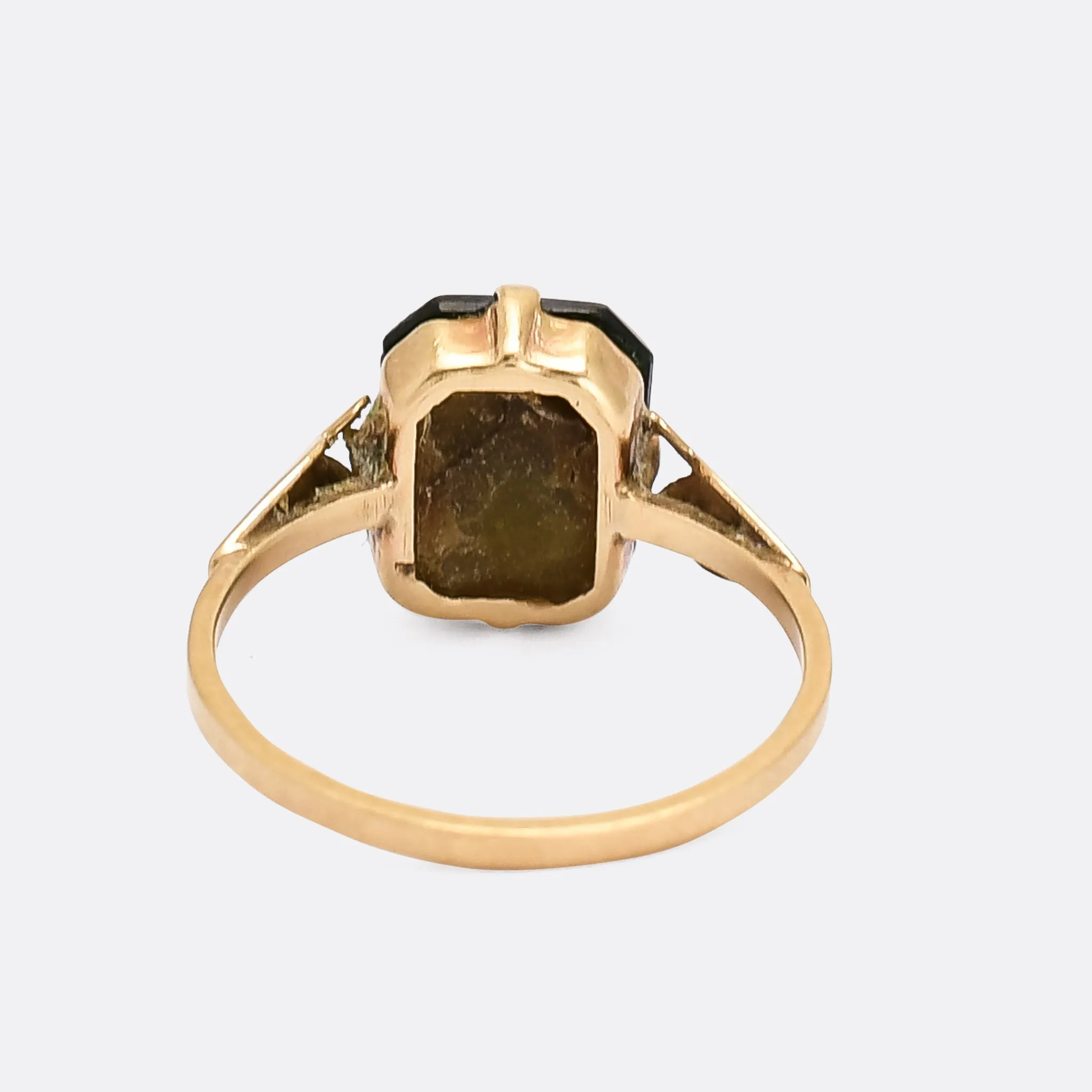 Victorian Bloodstone Cabochon Ring
