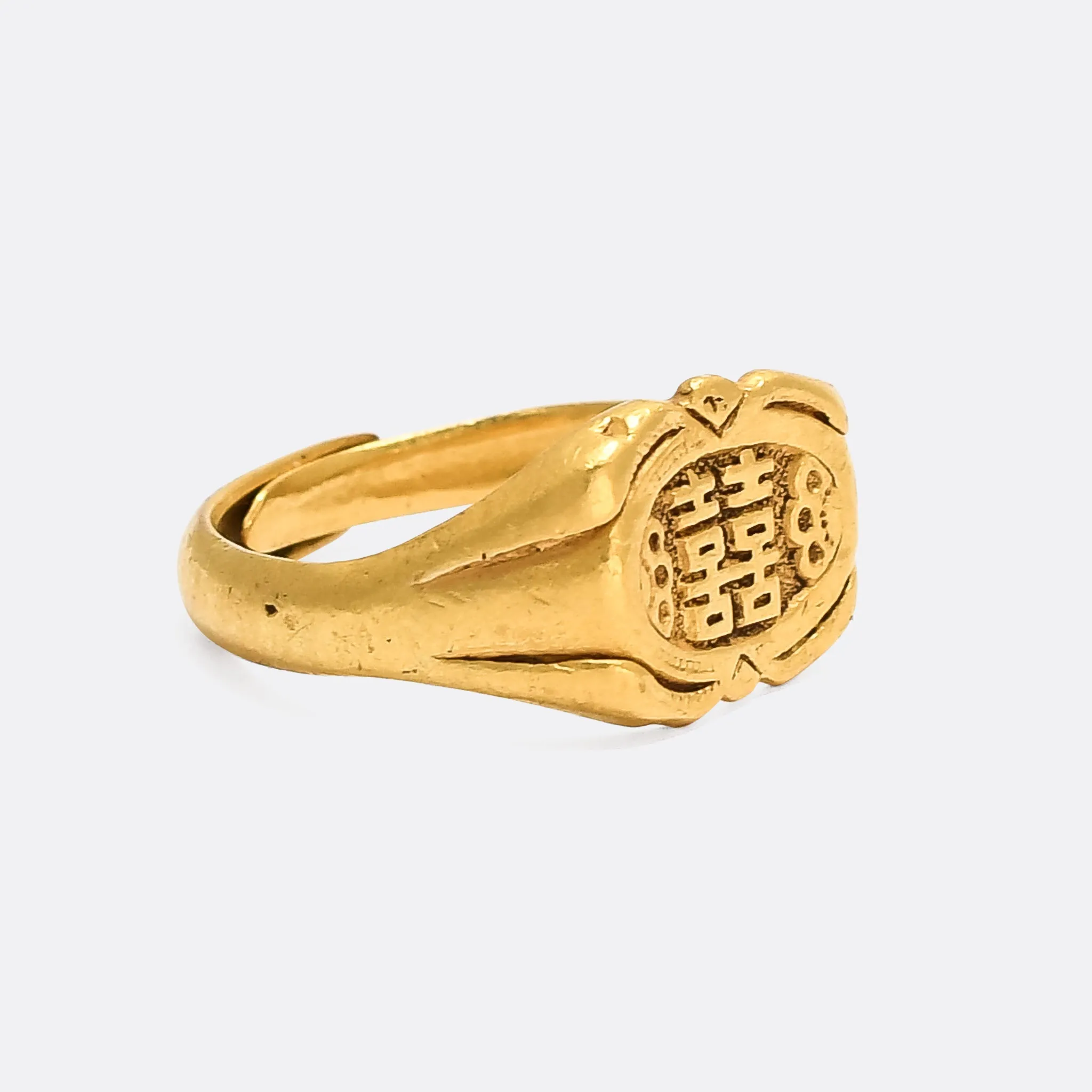 Victorian Chinese "Double Happiness" Signet Ring