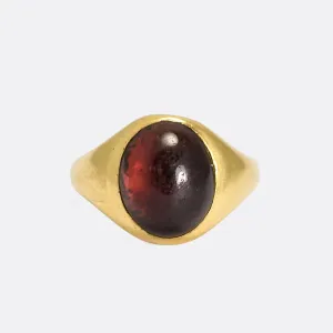 Victorian Garnet Cabochon Ring