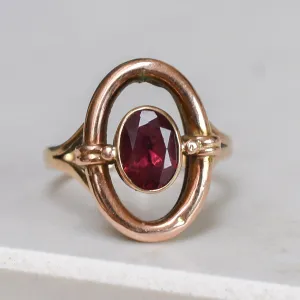 Victorian Garnet "Lifesaver" Ring