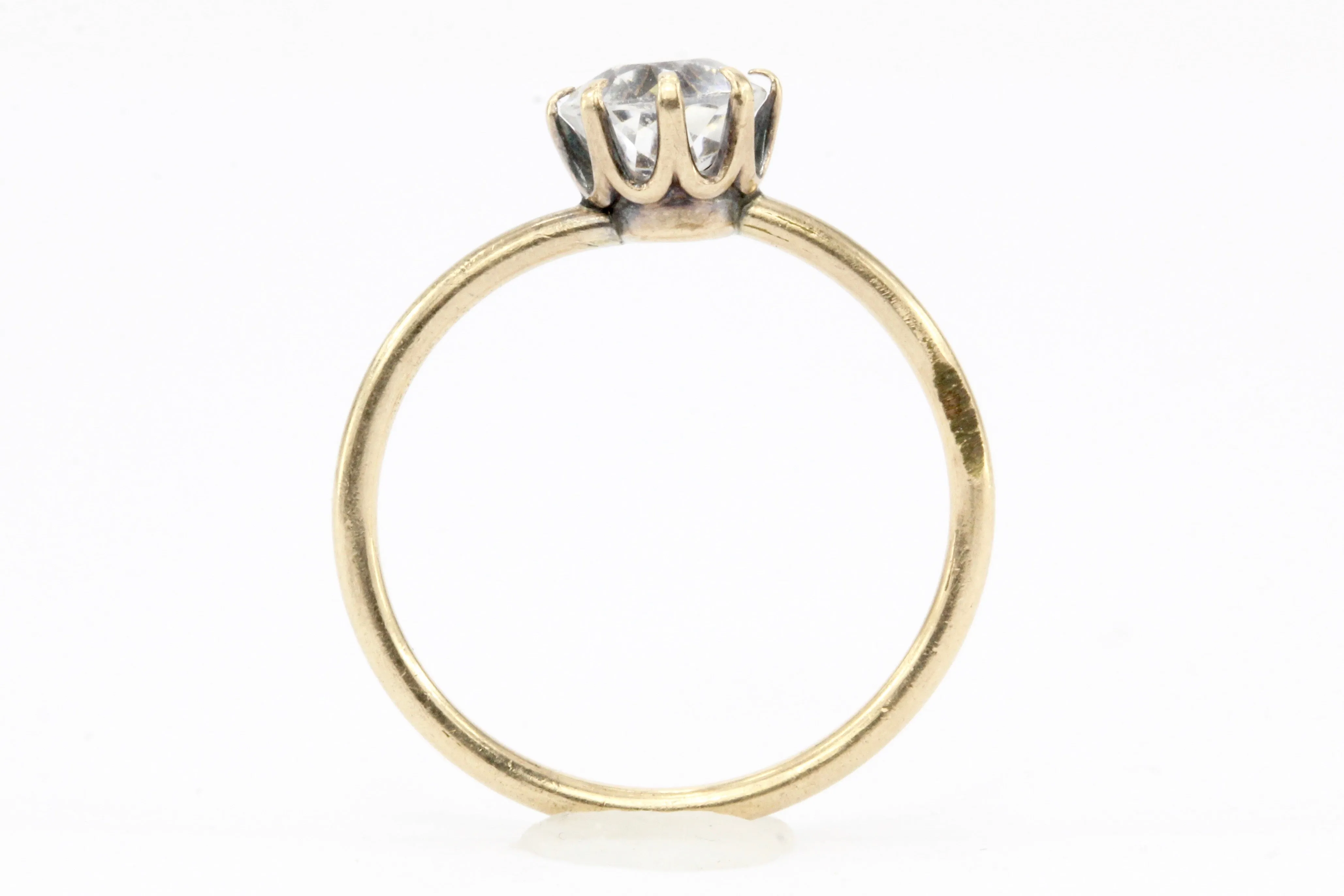Victorian Gold Paste Engagement Ring c.1890's