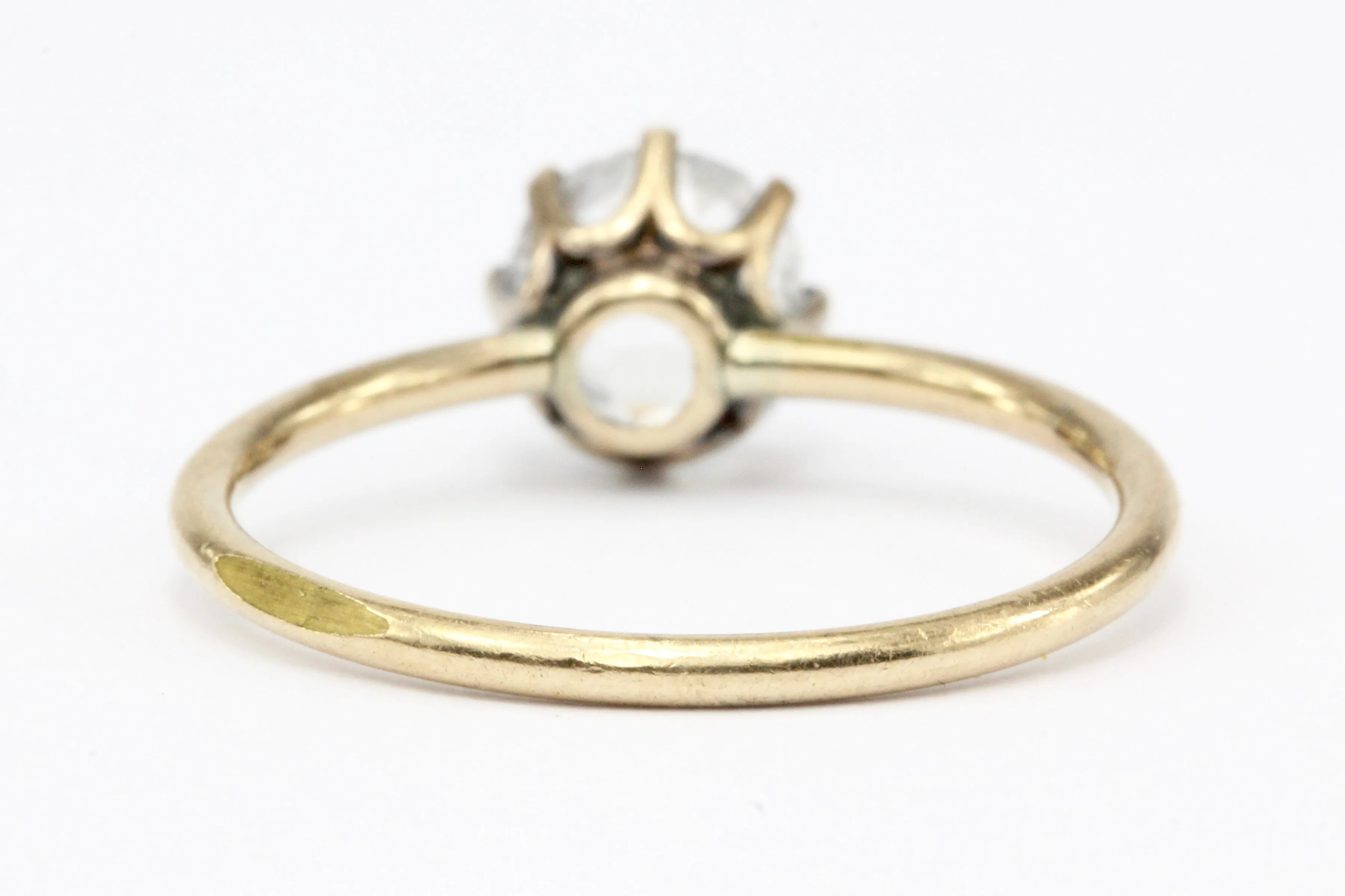 Victorian Gold Paste Engagement Ring c.1890's
