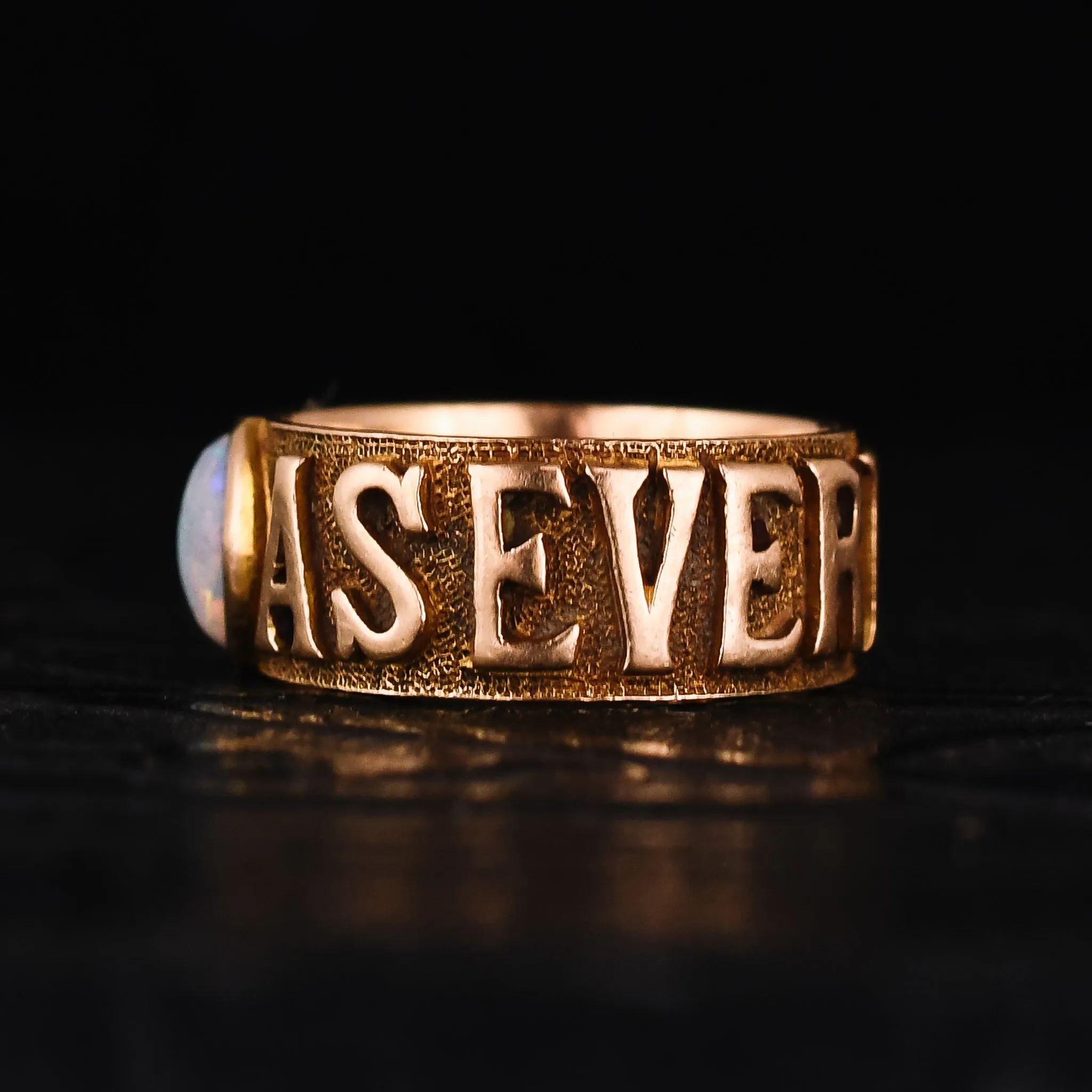 Victorian Opal "As Ever, Forever" Ring