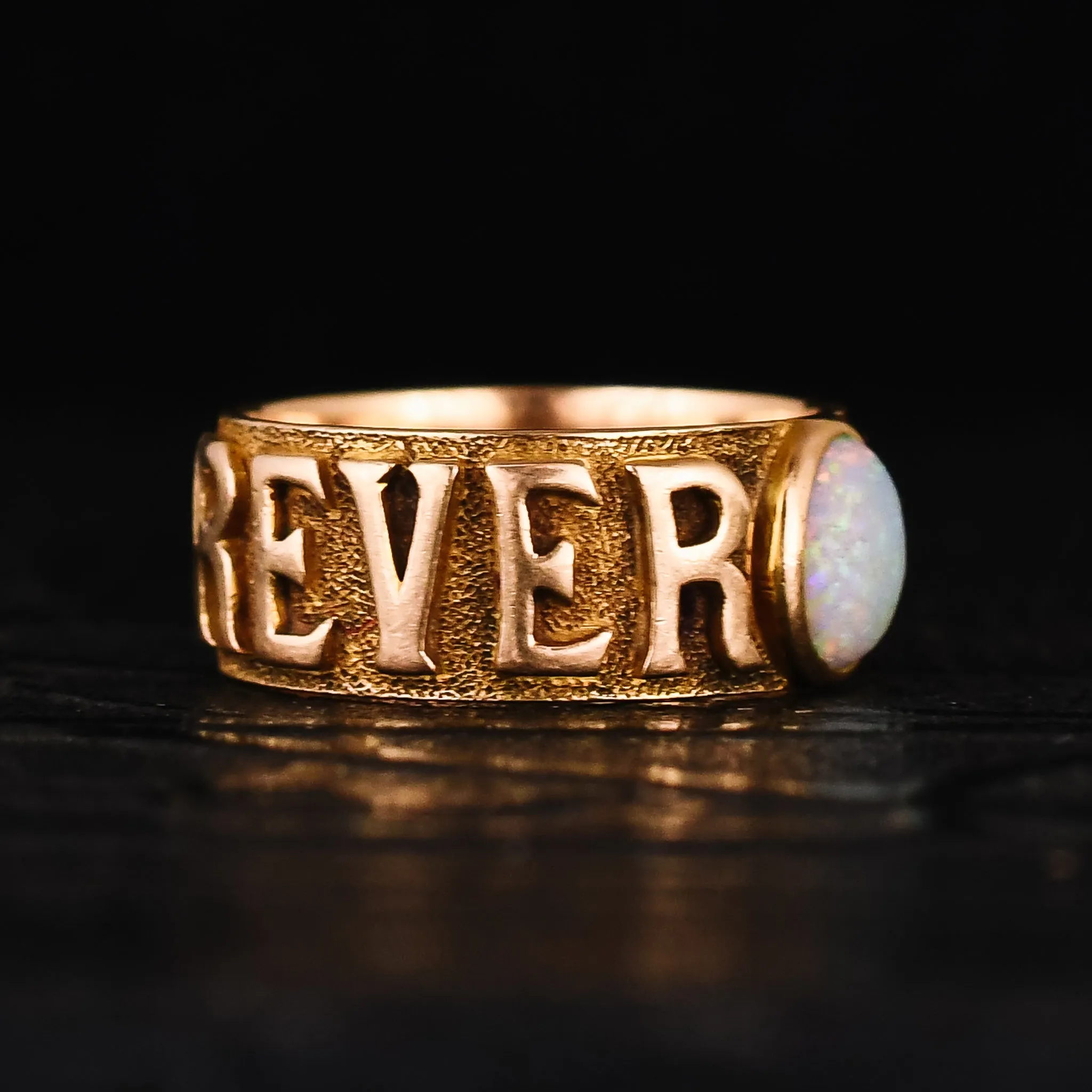 Victorian Opal "As Ever, Forever" Ring