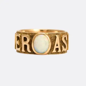 Victorian Opal "As Ever, Forever" Ring
