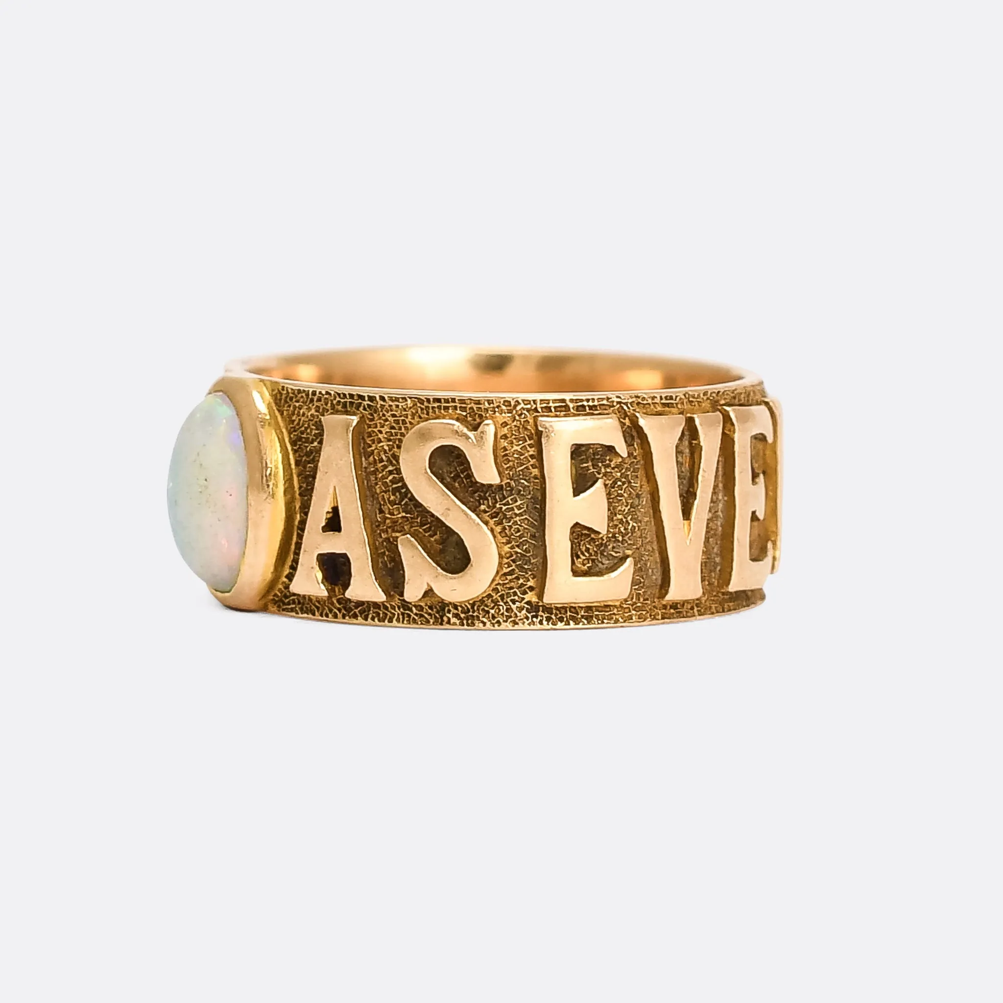 Victorian Opal "As Ever, Forever" Ring