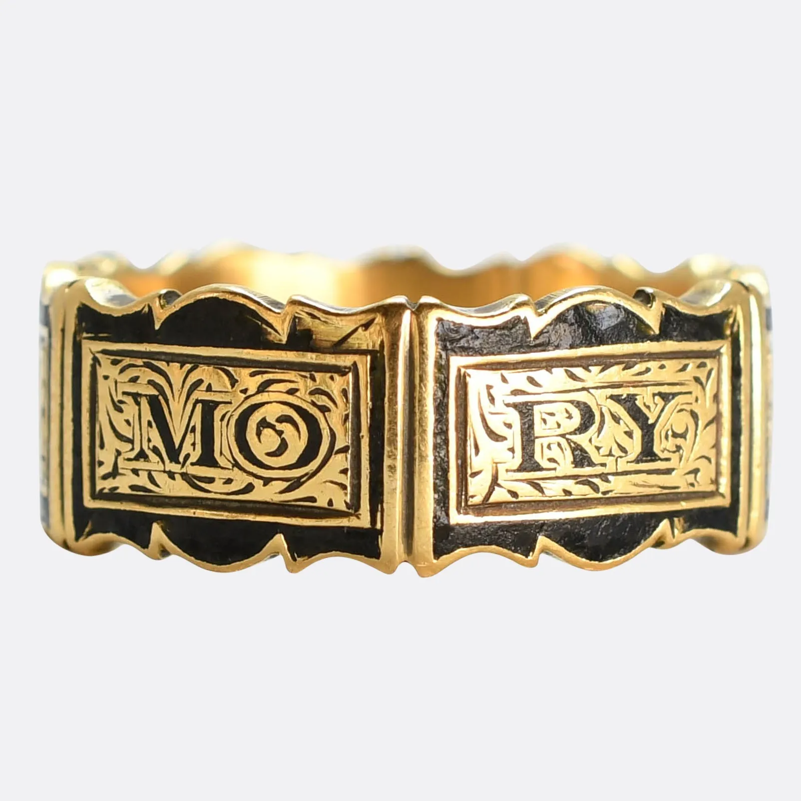 Victorian "IN MEMORY OF" Memorial Ring