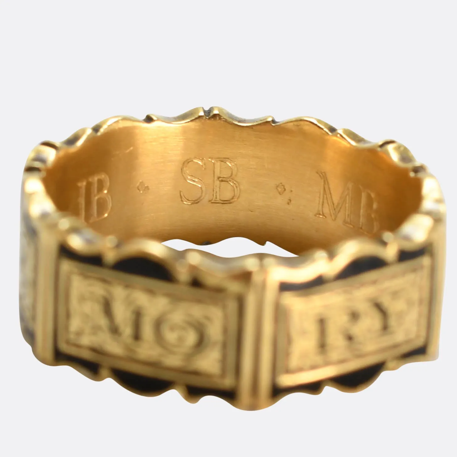 Victorian "IN MEMORY OF" Memorial Ring