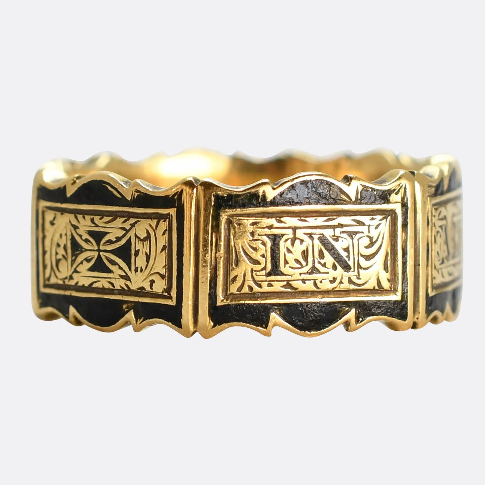 Victorian "IN MEMORY OF" Memorial Ring