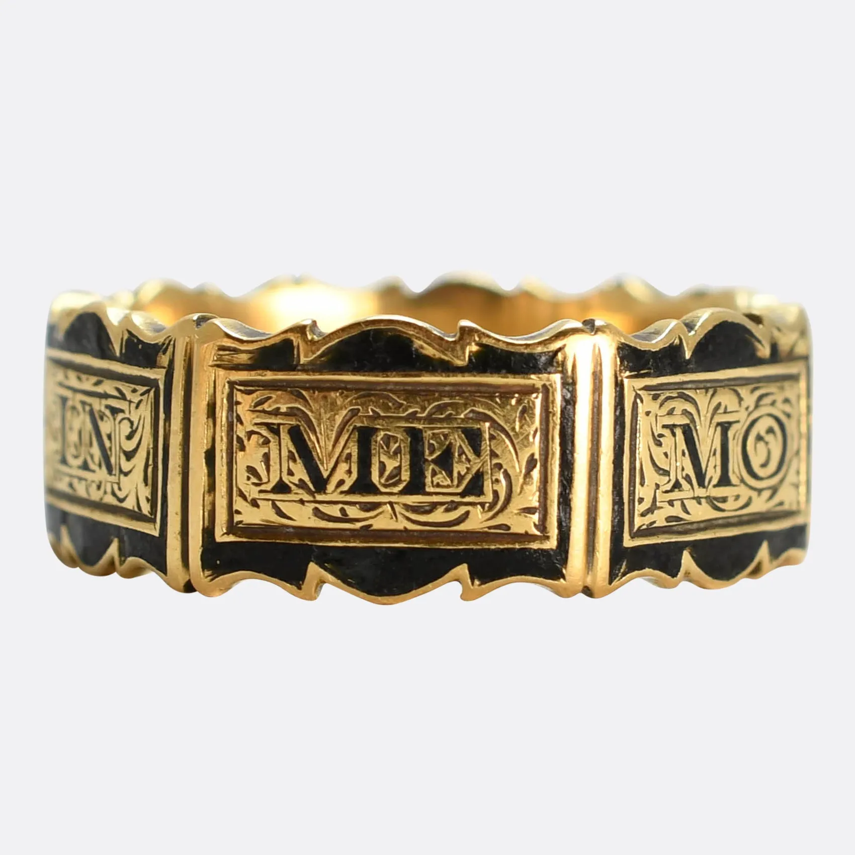 Victorian "IN MEMORY OF" Memorial Ring