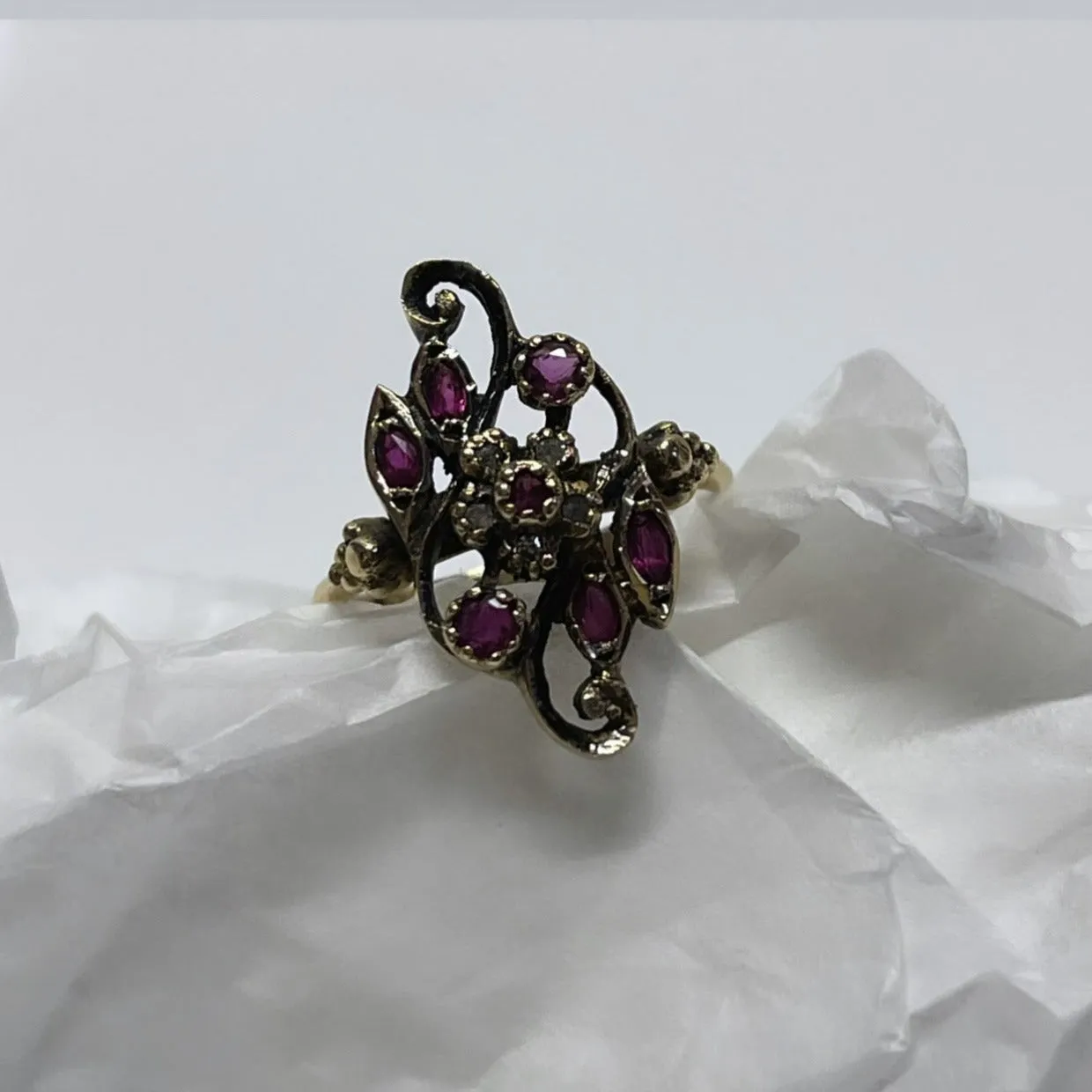 Victorian Ruby Diamond Ring
