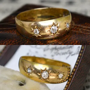 Victorian Star-Set Diamond Gypsy Ring