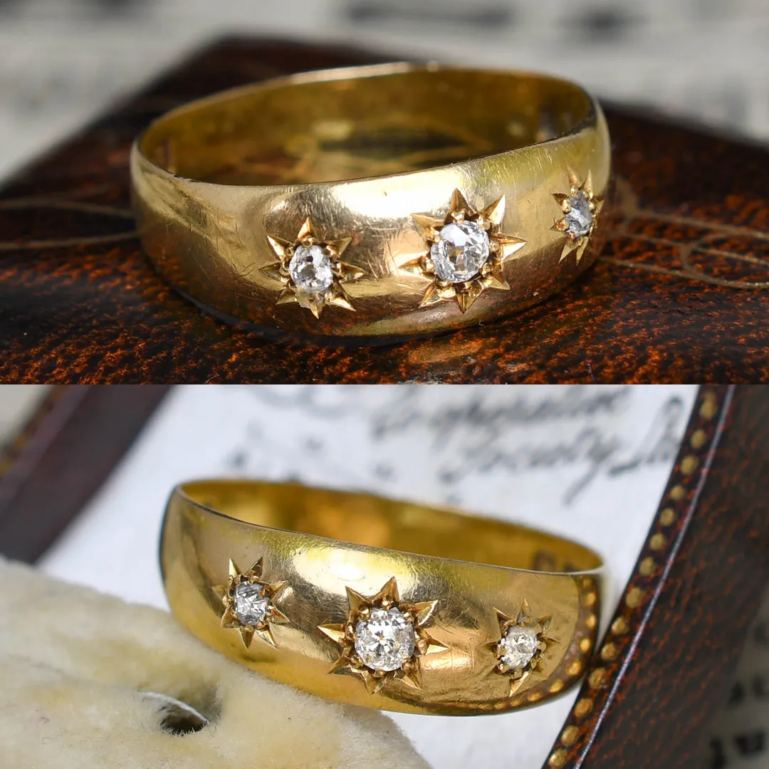 Victorian Star-Set Diamond Gypsy Ring